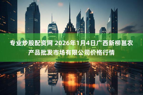 专业炒股配资网 2026年1月4日广西新柳邕农产品批发市场有限公司价格行情