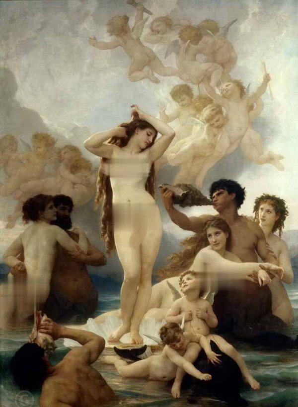 正规的配资 21世纪后的世界名画们，维纳斯身姿优雅，肌肤质感、飘逸发丝画得细腻逼真